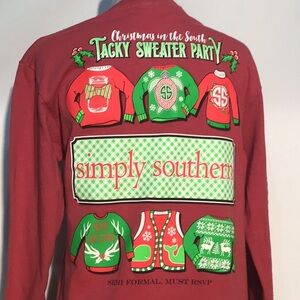Simply Southern Christmas tee size small